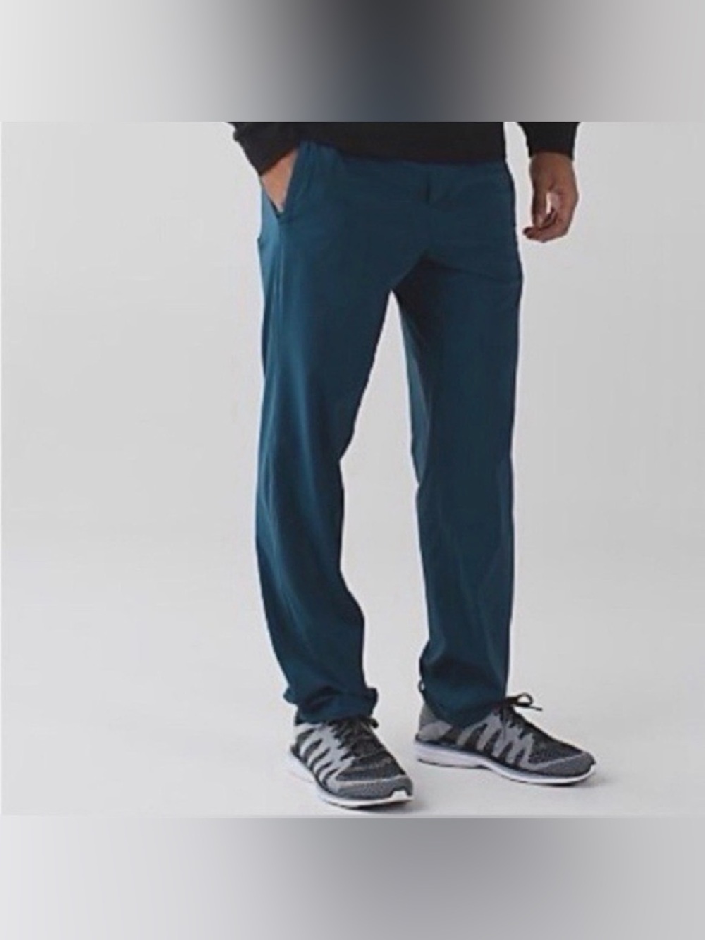 Lululemon Men’s Cutback Alberta Lake Teal Pants Drawstring Waist Zip Pockets S